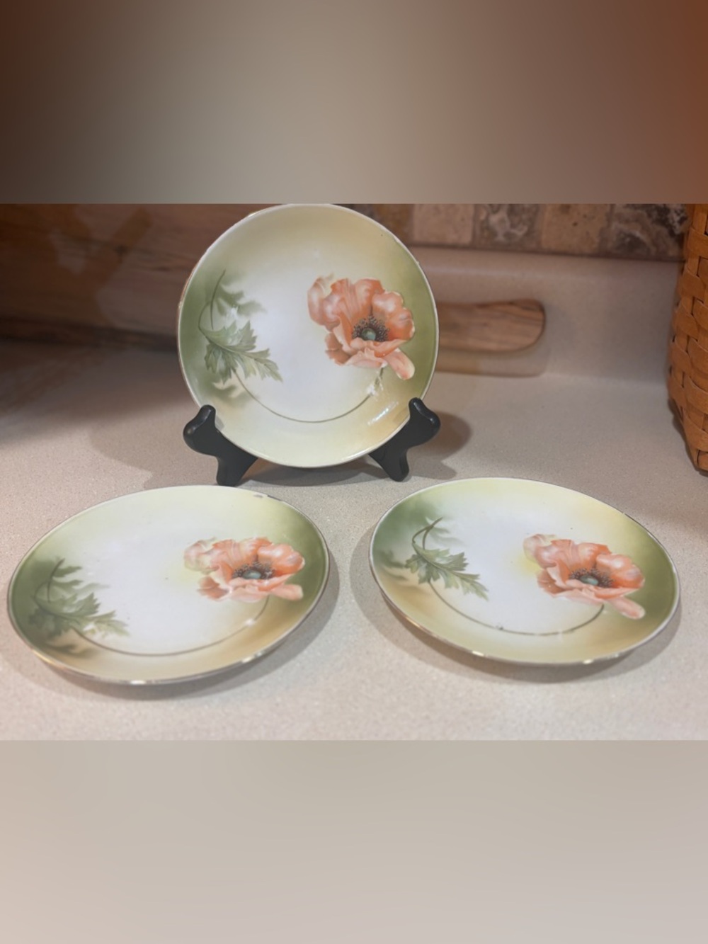 Set of 3 - antique or vintage RS
Germany porcelain plates